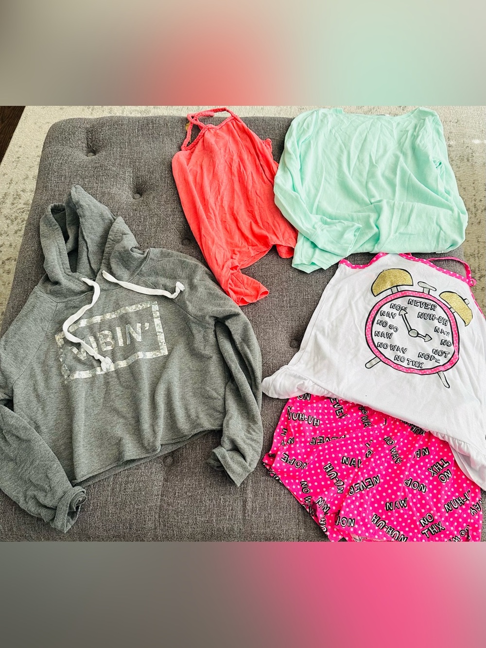 Lot of 4 Girls Tops & PJ Set